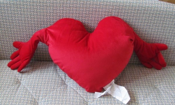подушка-сердце