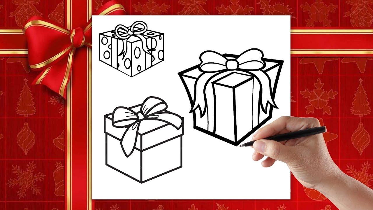 Как нарисовать подарок другу