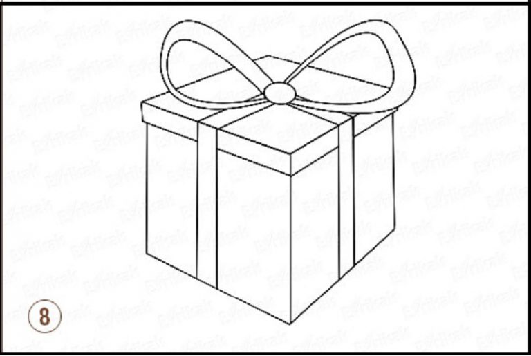 Как нарисовать подарок другу