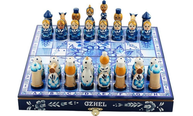 Шахматы с росписью