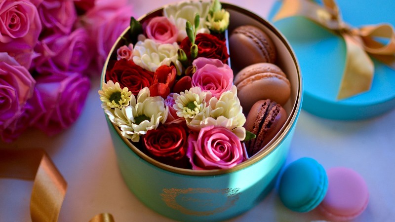 Коробка с цветами для настроения